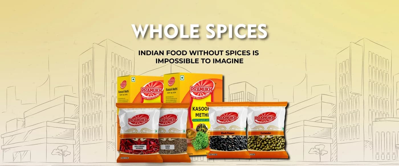 Pramukh Food whole spices hero slide