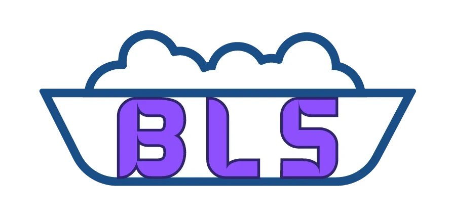 BLS logo artwork — the tub and suds